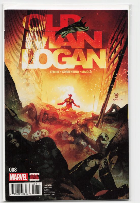 Old Man Logan #8 (Marvel Comics, 2016), raw, ungraded comic book — front cover