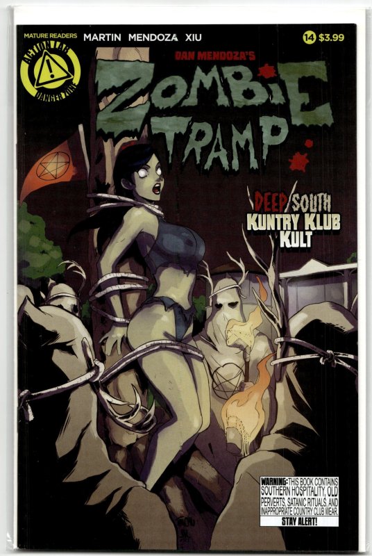 Zombie Tramp #14 (Action Lab Entertainment, 2015), raw, ungraded comic book — front cover