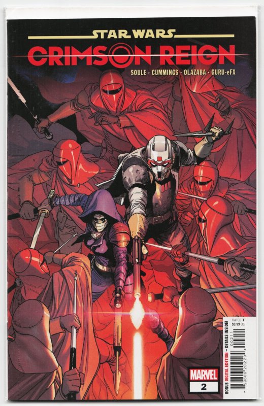 Star Wars: Crimson Reign #2 (Marvel Comics, 2022), raw, ungraded comic book — front cover