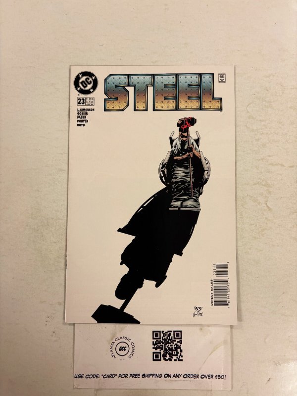 Steel #23 (DC Comics, 1996), raw comic book in NM condition — front cover