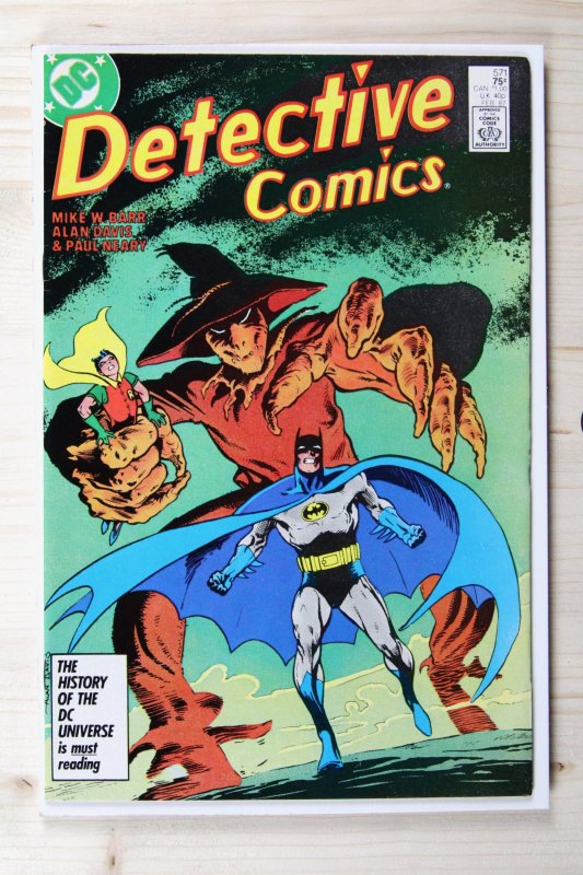 Detective Comics #574 (DC Comics, 1987), raw comic book in VF 8.0 condition — front cover