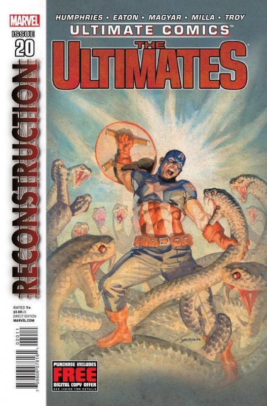 Ultimate Comics the Ultimates #20, raw comic book in NM condition — front cover