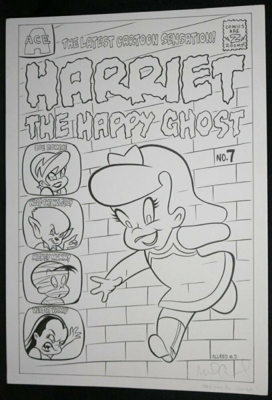 Harriet the Happy Ghost #7 (2011), raw, ungraded comic book — front cover