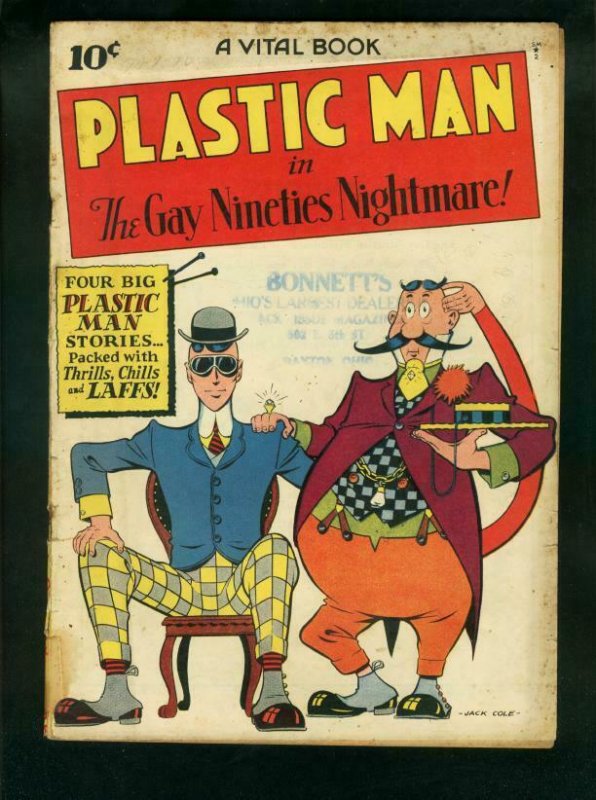Plastic Man #2, raw comic book in VG condition — front cover