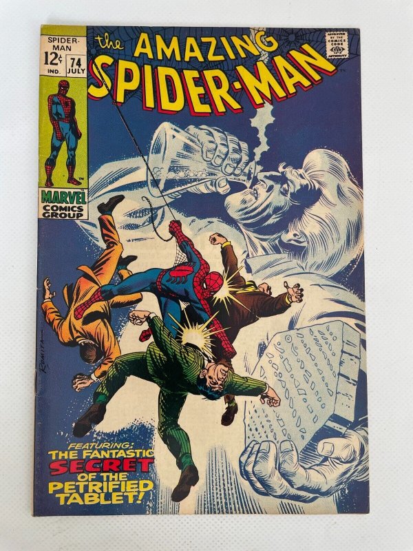 Amazing Spider-Man #74 (Marvel Comics, 2021), raw comic book in VF/NM condition — front cover