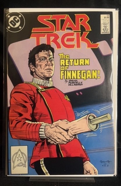 Star Trek #54 (DC Comics, 1988), raw, ungraded comic book — front cover