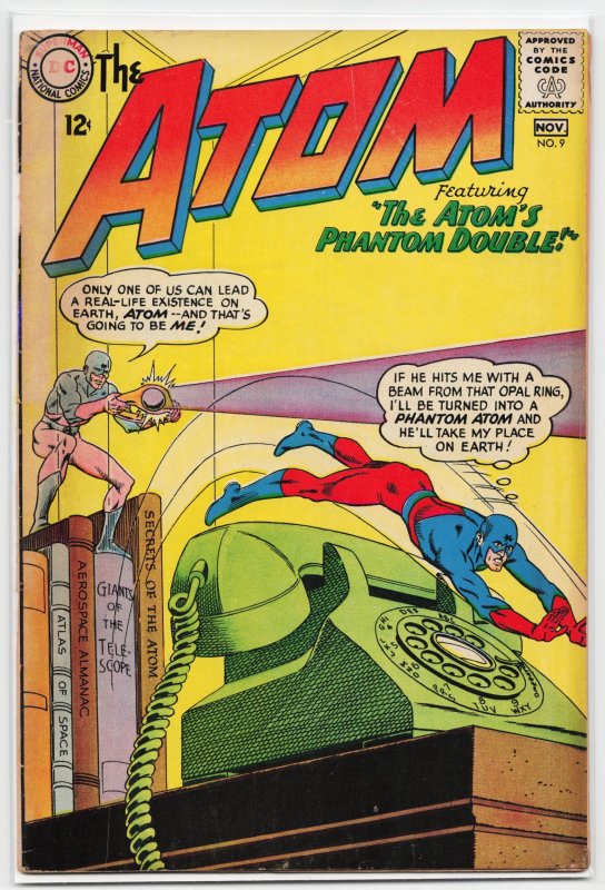 The Atom #9 (DC Comics, 1963), raw, ungraded comic book — front cover