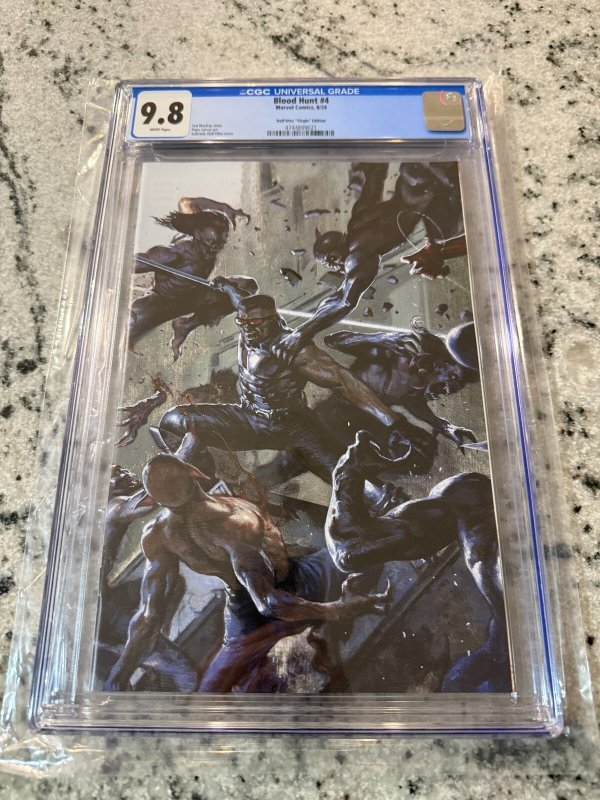 Blood Hunt #4 (Marvel Comics, 2024), CGC 9.8 graded comic book, Universal Blue label — front cover in its holder