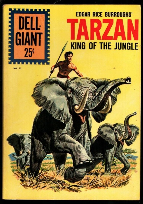 Tarzan King of the Jungle #51 (1961), raw, ungraded comic book — front cover