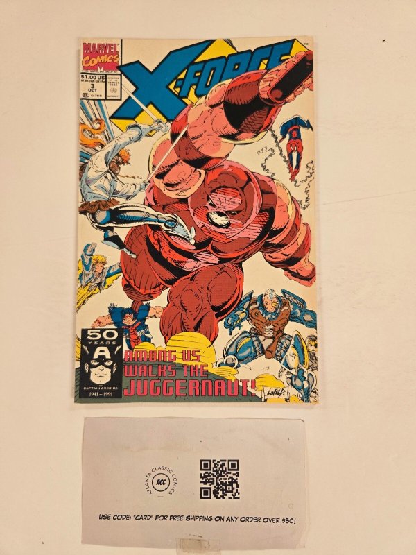 X-Force #3 (Marvel Comics), raw comic book in NM condition — front cover