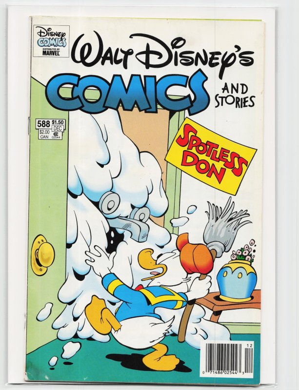 Walt Disney's Comics and Stories #588 (Gladstone, 1993), raw, ungraded comic book — front cover