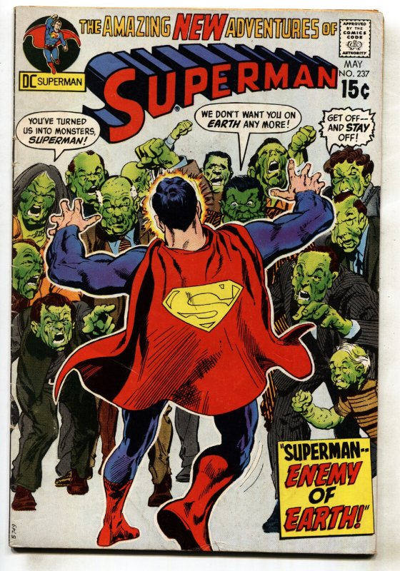Superman #237-1971-Neal Adams COVER-comic Book (DC Comics), raw, ungraded comic book — front cover