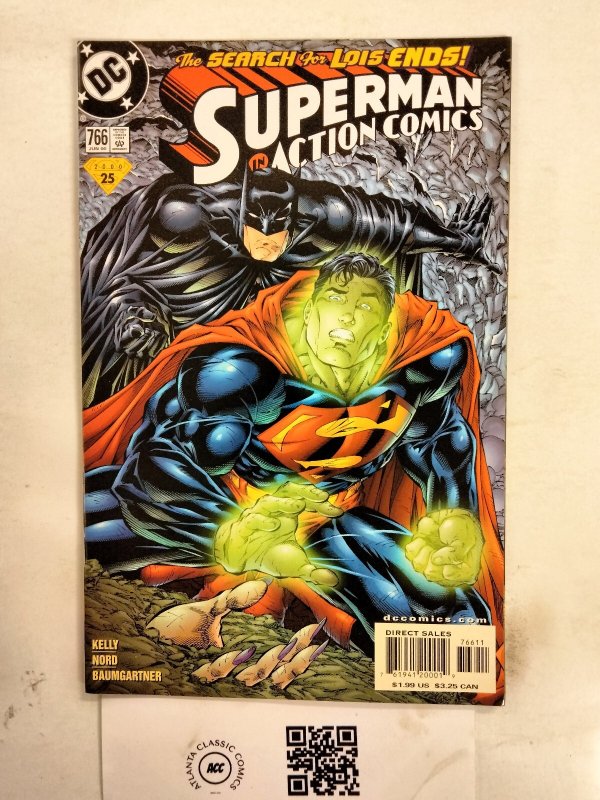Superman in Action Comics #766 (DC Comics), raw comic book in NM condition — front cover