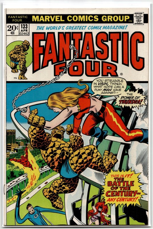 Fantastic Four #133 (Marvel Comics, 1973), raw, ungraded comic book — front cover