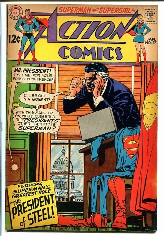 Action Comics #391 (DC Comics, 1968), raw comic book in VG- condition — front cover