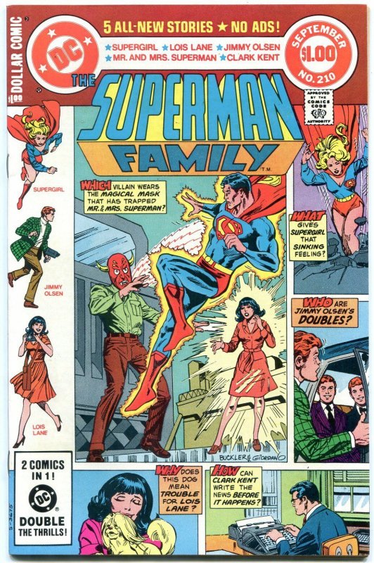 Superman Family #210 (DC Comics, 1981), raw comic book in VF condition — front cover