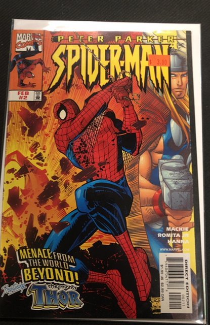 Peter Parker: Spider-Man #2 (1999), raw, ungraded comic book — front cover