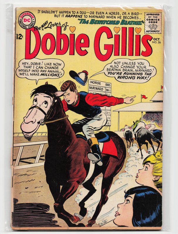Many Loves of Dobie Gillis #26 (Dell, 1964), raw, ungraded comic book — front cover