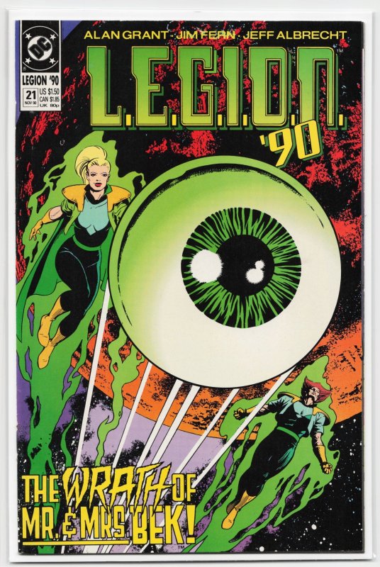 L.e.g.i.o.n #21 (1990), raw, ungraded comic book — front cover