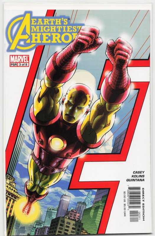 Avengers: Earth's Mightiest Heroes #3 (Marvel Comics, 2005), raw, ungraded comic book — front cover