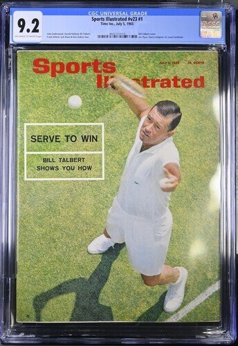 Sports Illustrated July #5 (1965), CGC 9.2 graded comic book, Universal Blue label — front cover in its holder