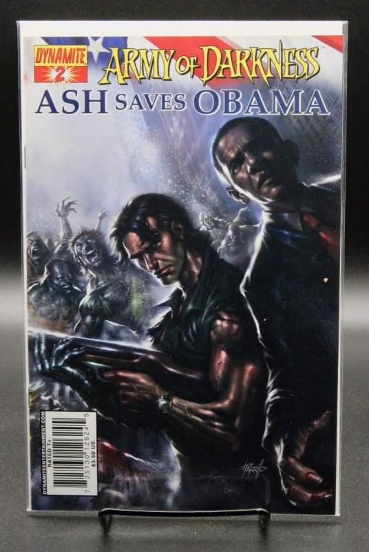 Army of Darkness: Ash Saves Obama #2 (Dynamite Entertainment, 2009), raw comic book in NM condition — front cover