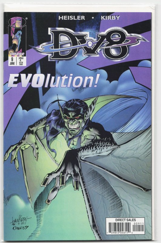 DV8 #9 (Image Comics, 1997), raw, ungraded comic book — front cover