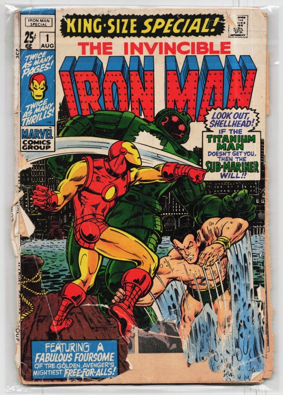 Iron Man Special #1 (1970), raw, ungraded comic book — front cover