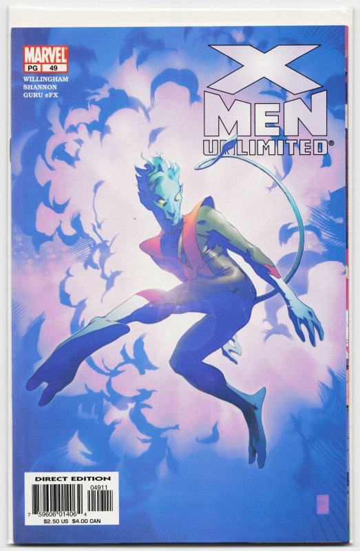 X-Men Unlimited #49 (Marvel Comics, 2003), raw, ungraded comic book — front cover