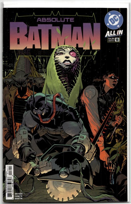 Absolute Batman #18 (DC Comics, 2026), raw, ungraded comic book — front cover
