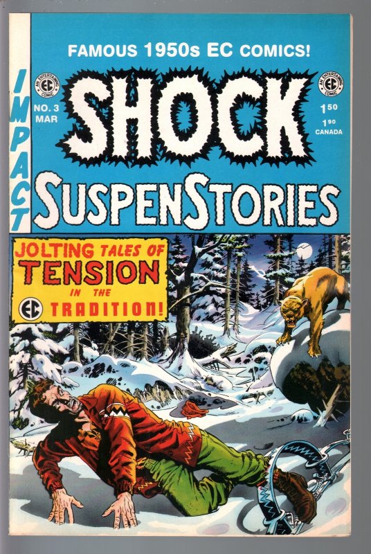 Shock SuspenStories #3 (EC Comics, 1993), raw comic book in VF condition — front cover