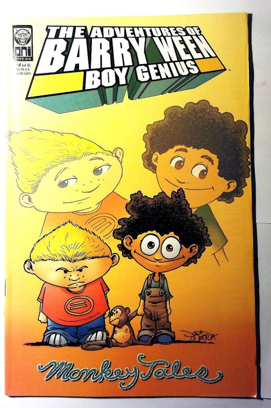 Adventures Barry Ween, Boy Genius 3: Monkey Tales #4 (Oni Press, 2001), raw, ungraded comic book — front cover