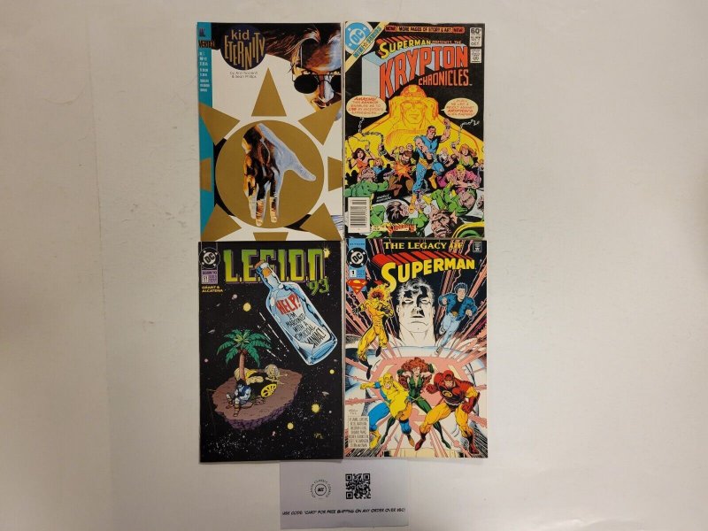 4 Comics #51 Legion 93 #1 Superman #2 Krypton Chronicles #1 Kid Eternity 65 TJ32, raw, ungraded comic book — front cover