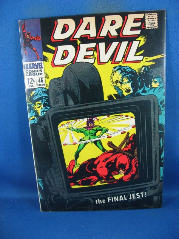 Daredevil #46 (Marvel Comics, 1968), raw comic book in VF condition — front cover