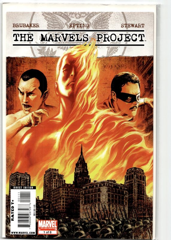 The Marvels Project #1 (2009), raw, ungraded comic book — front cover