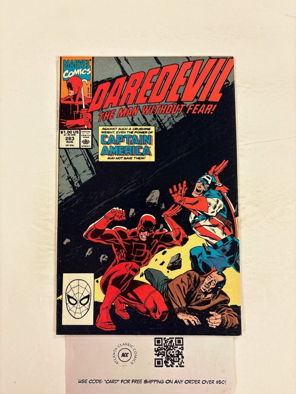 Daredevil #284 (Marvel Comics, 1990), raw comic book in NM condition — front cover