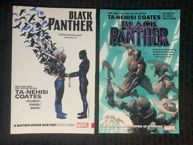 2017-19 Black Panther Intergalactic Empire & Nation SC VF 8.0 1st Marvel Comics (2017), raw comic book in VF 8.0 condition — front cover