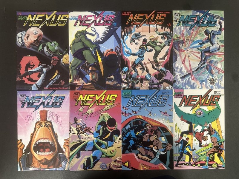 Nexus (1983) #1-80 Complete VF- Set of 80 + Mini Series Lot of 118 First Comics (First Comics, 1983), raw comic book in VF- condition — front cover