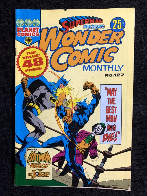 Vintage Superman Presents Wonder Comic Monthly #127, raw comic book in VG/FN 5.0 condition — front cover