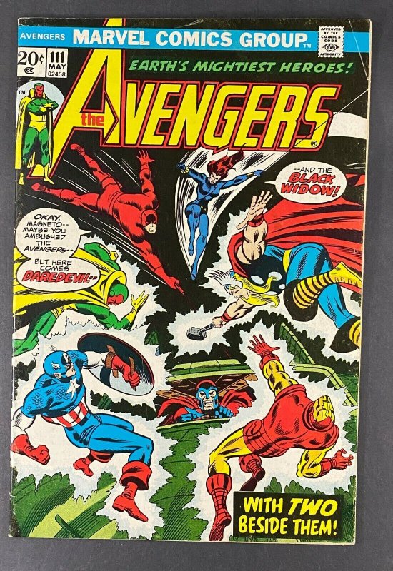 Avengers #111 (Marvel Comics, 1963), raw comic book in FN 6.0 condition — front cover