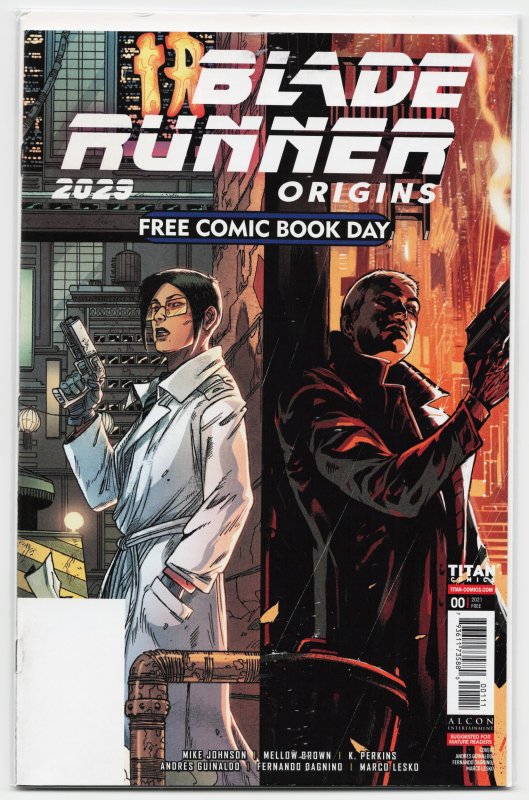 Blade Runner: Origins #0 (2021), raw, ungraded comic book — front cover