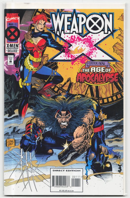 Weapon X #1 (1995), raw, ungraded comic book — front cover