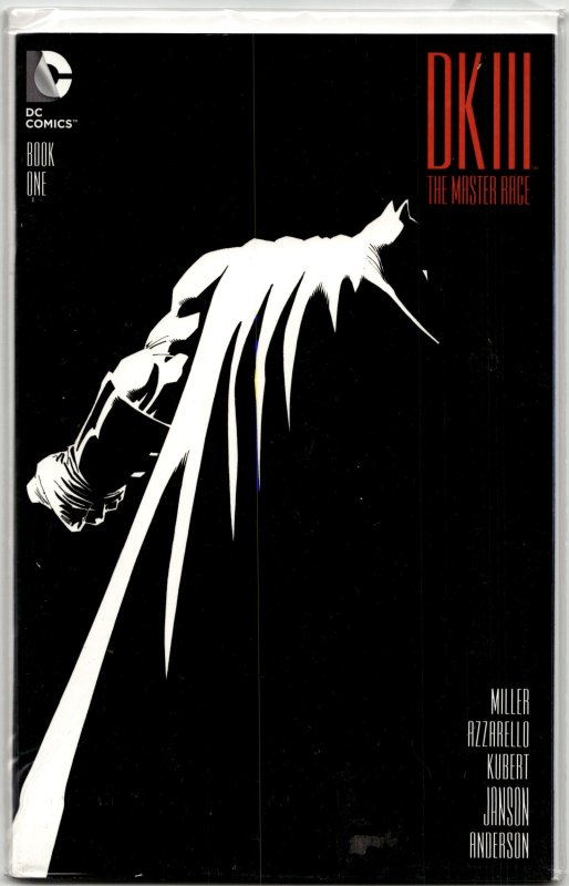 Dark Knight III: The Master Race #1 (DC Comics, 2016), raw, ungraded comic book — front cover