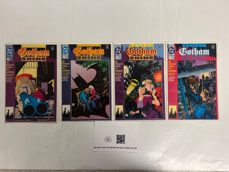 4 Batman DC Comic Books # 1 2 3 4 Superman Wonder Woman Joker Robin 1 JS69, raw, ungraded comic book — front cover