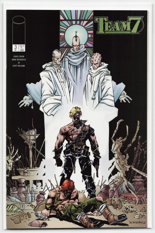 Team 7 #3 (1994), raw, ungraded comic book — front cover