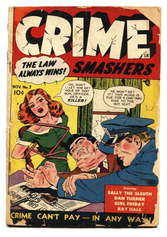 Crime Smashers #7 - 1951 - Trojan - FR/G - Comic Book (1951), raw comic book in FR condition — front cover