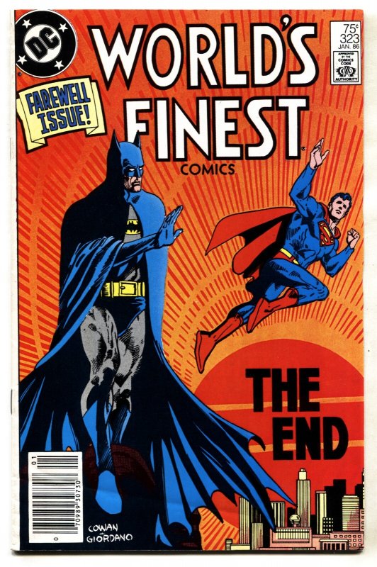 Worlds Finest #323-1986-DC--Superman--Batman--Last Issue (DC Comics), raw, ungraded comic book — front cover