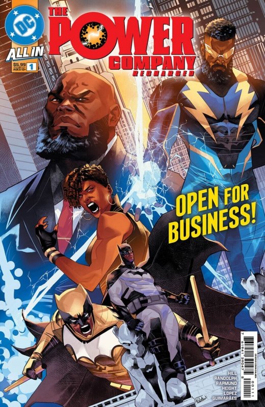 The Power Company: Recharged #1 (2025), raw comic book in NM condition — front cover