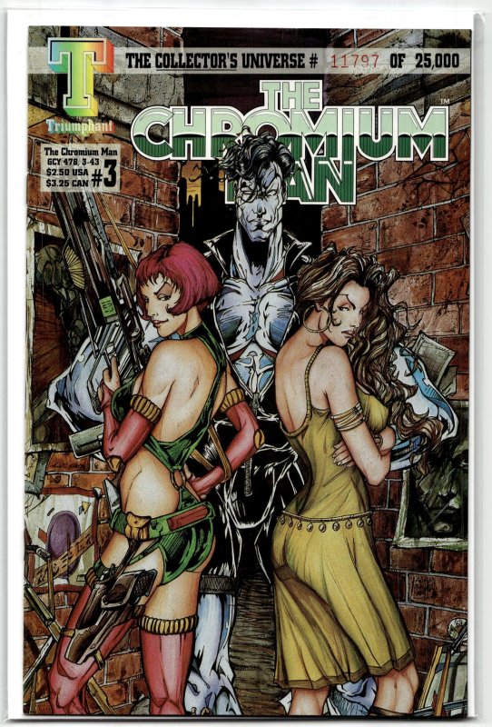 The Chromium Man #3 (1993), raw, ungraded comic book — front cover
