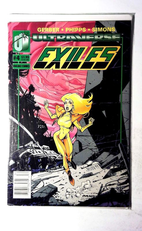 Exiles #4 (Marvel Comics, 1993), raw, ungraded comic book — front cover